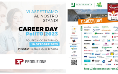 EP Produzione incontra i giovani talenti ai Career Days del Politecnico di Torino e dell’Università di Roma “Tor Vergata”